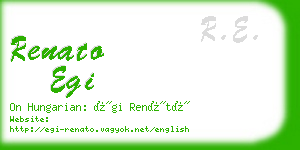 renato egi business card